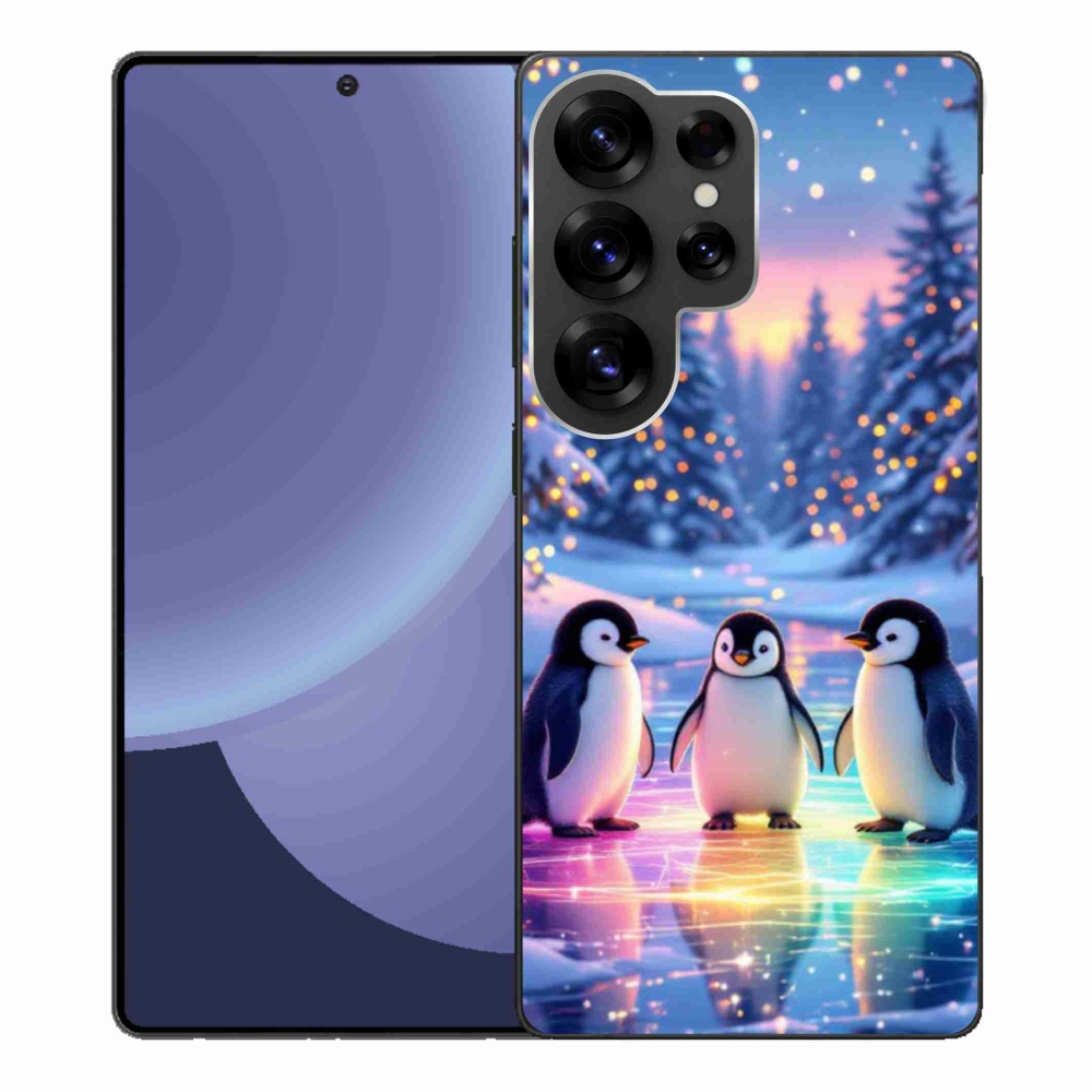 Gelový kryt mmCase na Samsung Galaxy S25 Ultra - tučnáci