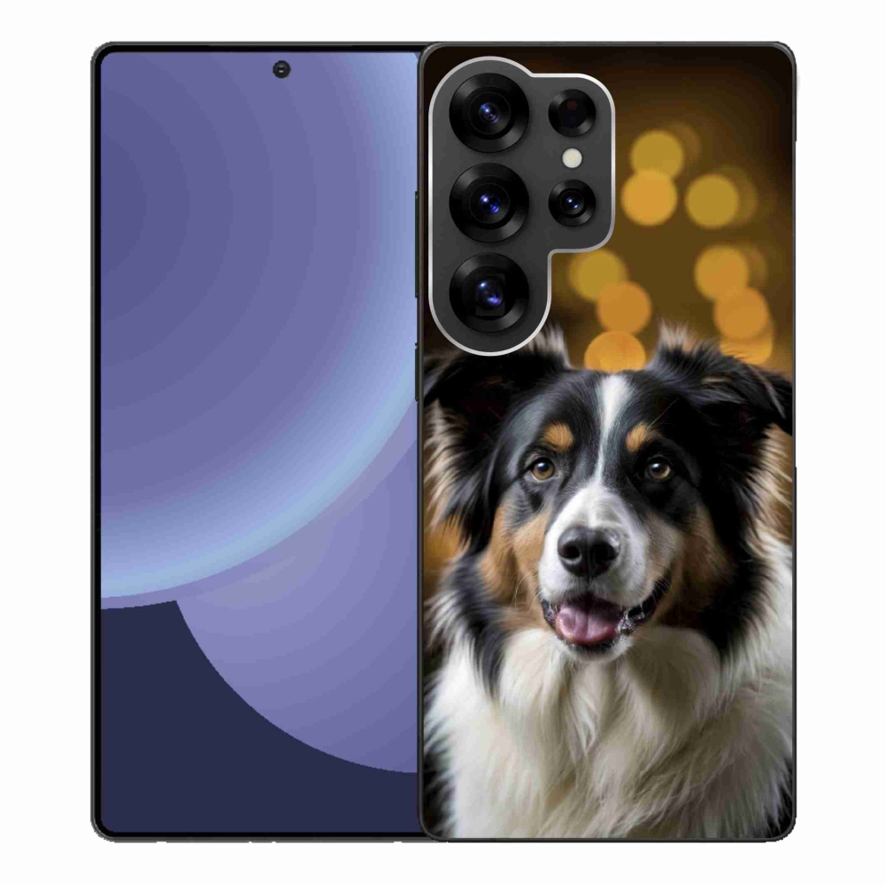 Gelový kryt mmCase na Samsung Galaxy S25 Ultra - usměvavý australský ovčák