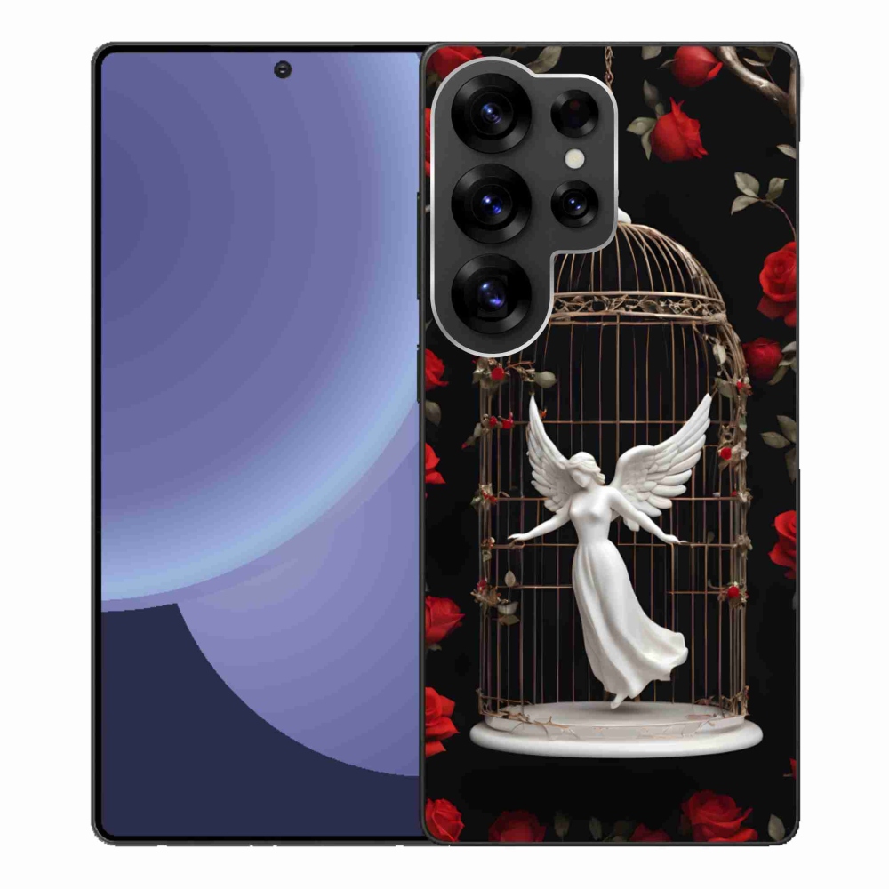 Gelový kryt mmCase na Samsung Galaxy S25 Ultra - uvězněný anděl