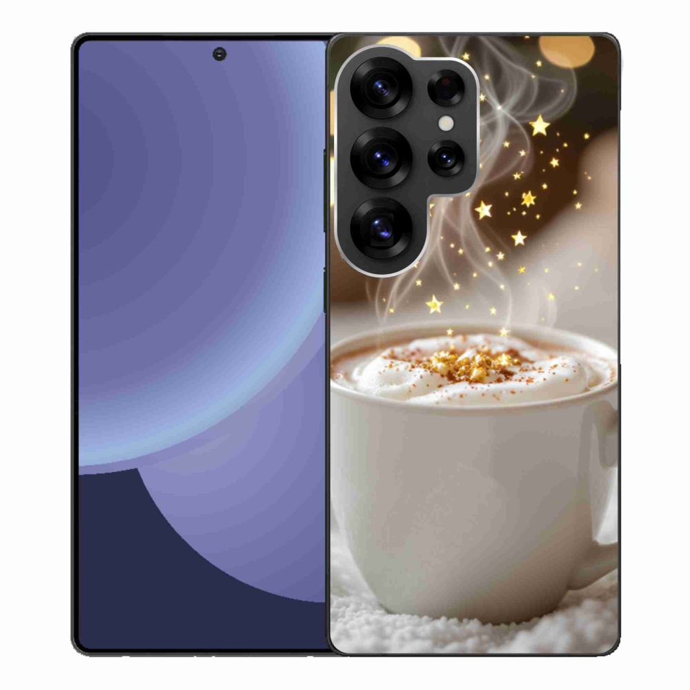 Gelový kryt mmCase na Samsung Galaxy S25 Ultra - vánoční horký nápoj
