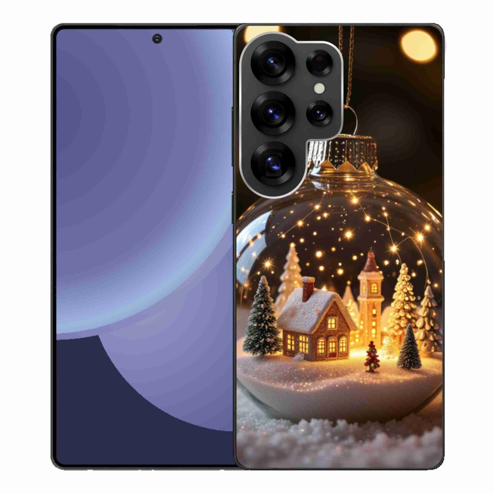 Gelový kryt mmCase na Samsung Galaxy S25 Ultra - vánoční koule 3