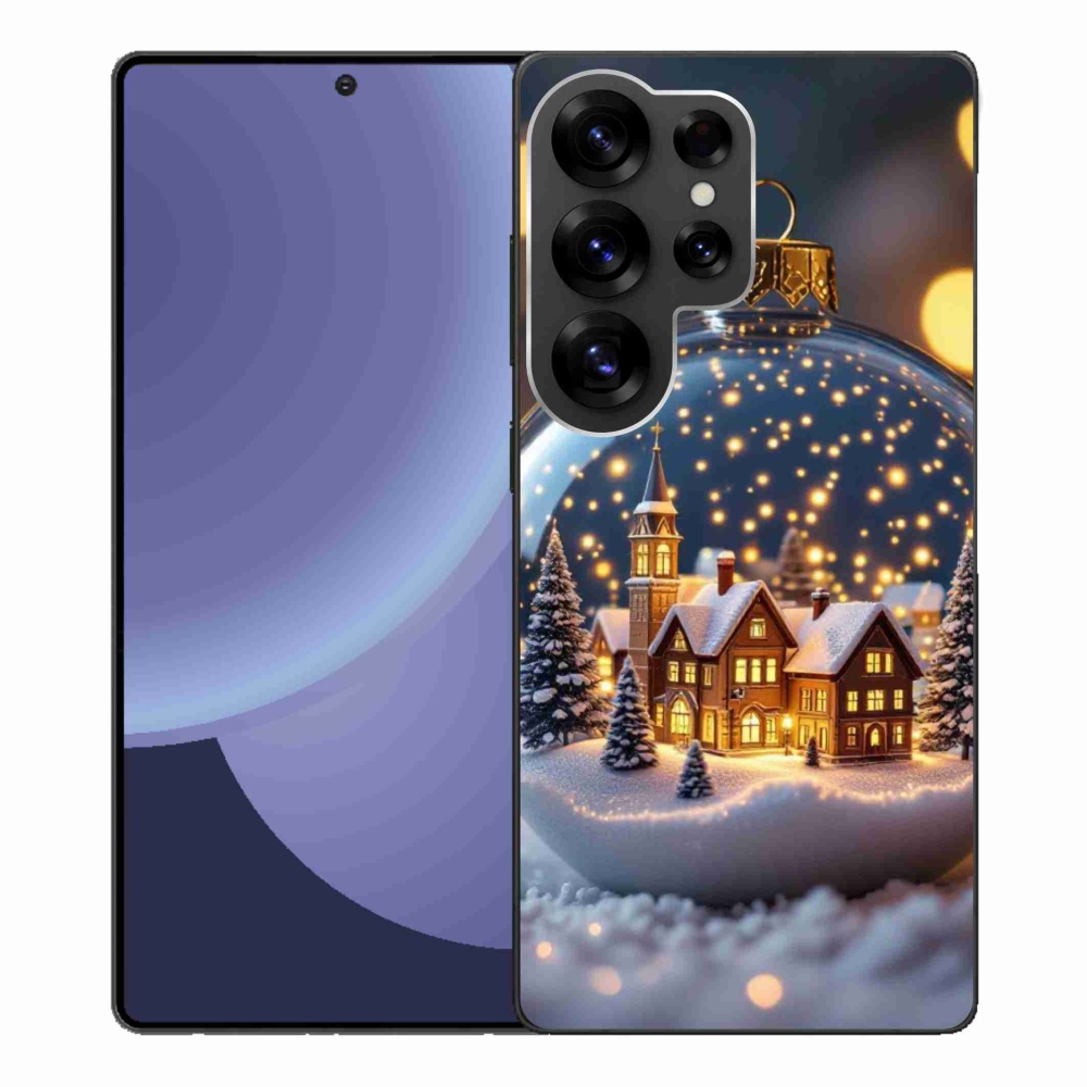 Gelový kryt mmCase na Samsung Galaxy S25 Ultra - vánoční koule 4