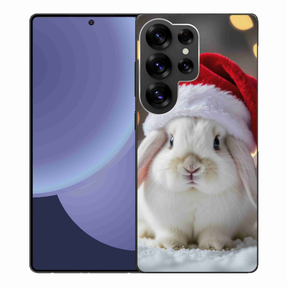 Gelový kryt mmCase na Samsung Galaxy S25 Ultra - vánoční králík