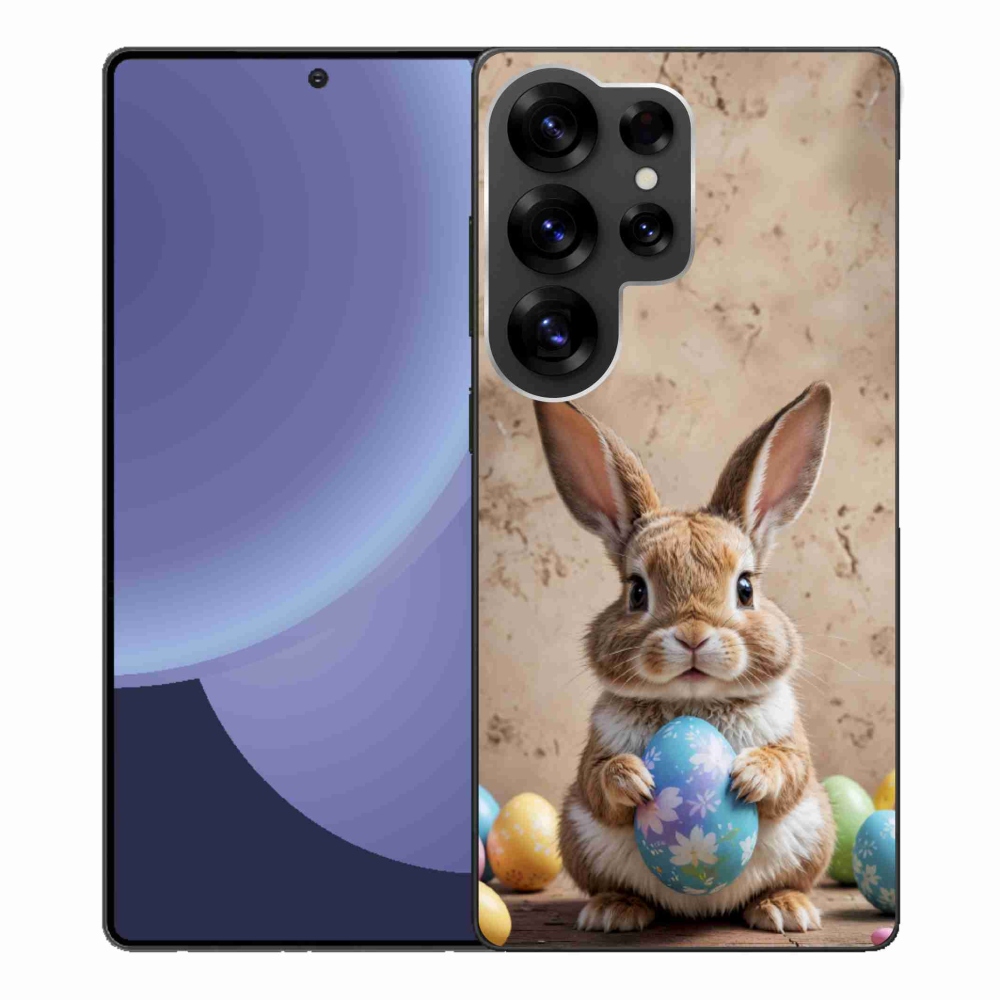Gelový kryt mmCase na Samsung Galaxy S25 Ultra - velikonoční králíček