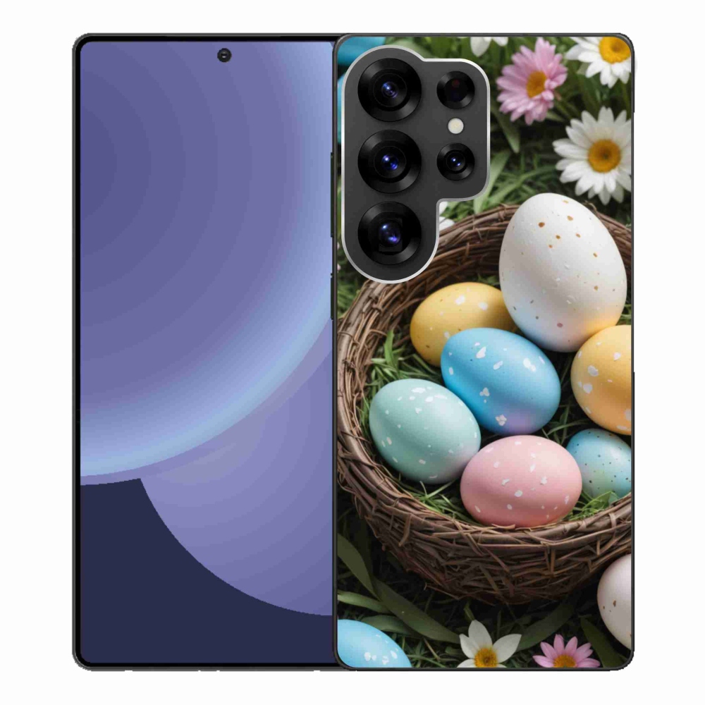 Gelový kryt mmCase na Samsung Galaxy S25 Ultra - velikonoční vajíčka 2