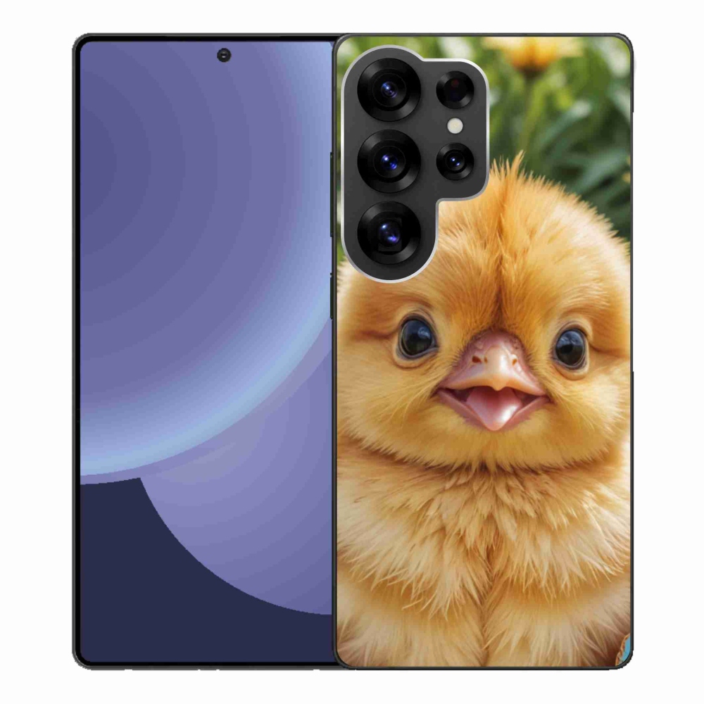 Gelový kryt mmCase na Samsung Galaxy S25 Ultra - veselé kuřátko