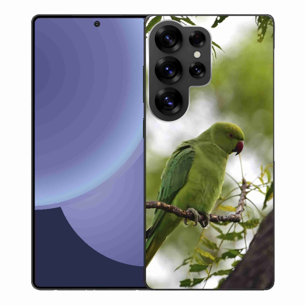 Gelový kryt mmCase na Samsung Galaxy S25 Ultra - zelený papoušek