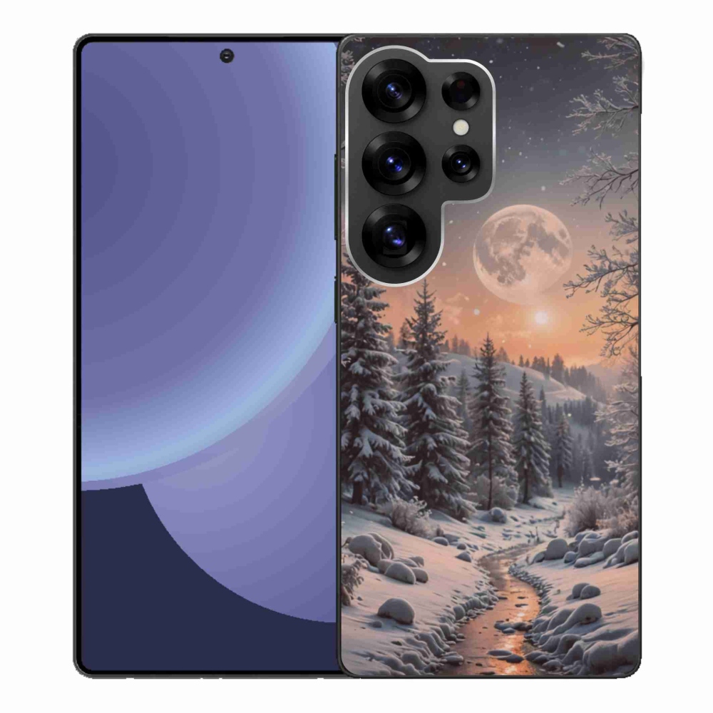 Gelový kryt mmCase na Samsung Galaxy S25 Ultra - zimní krajina 2