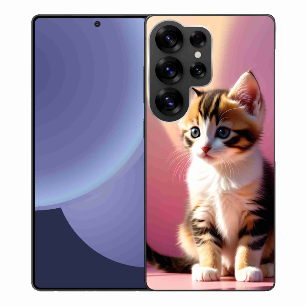 Gelový kryt mmCase na Samsung Galaxy S25 Ultra - zvědavé kotě 2