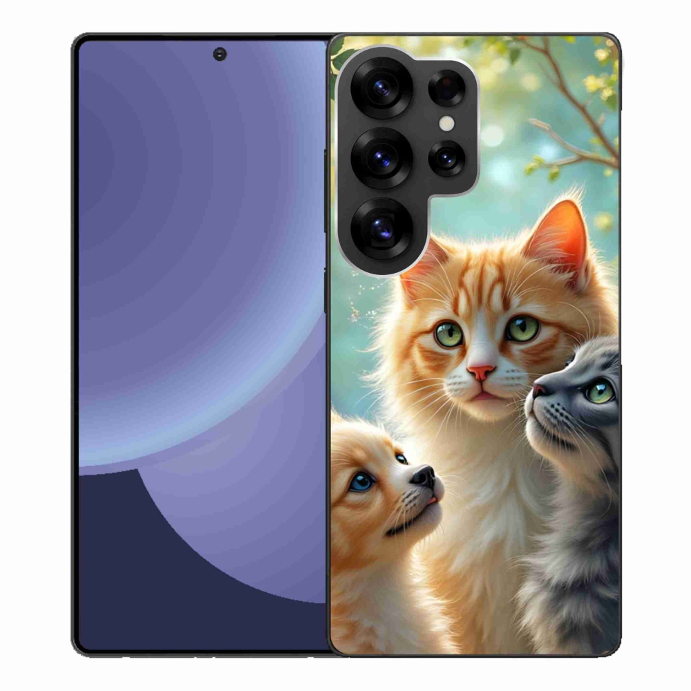 Gelový kryt mmCase na Samsung Galaxy S25 Ultra - zvířecí přátelství 2