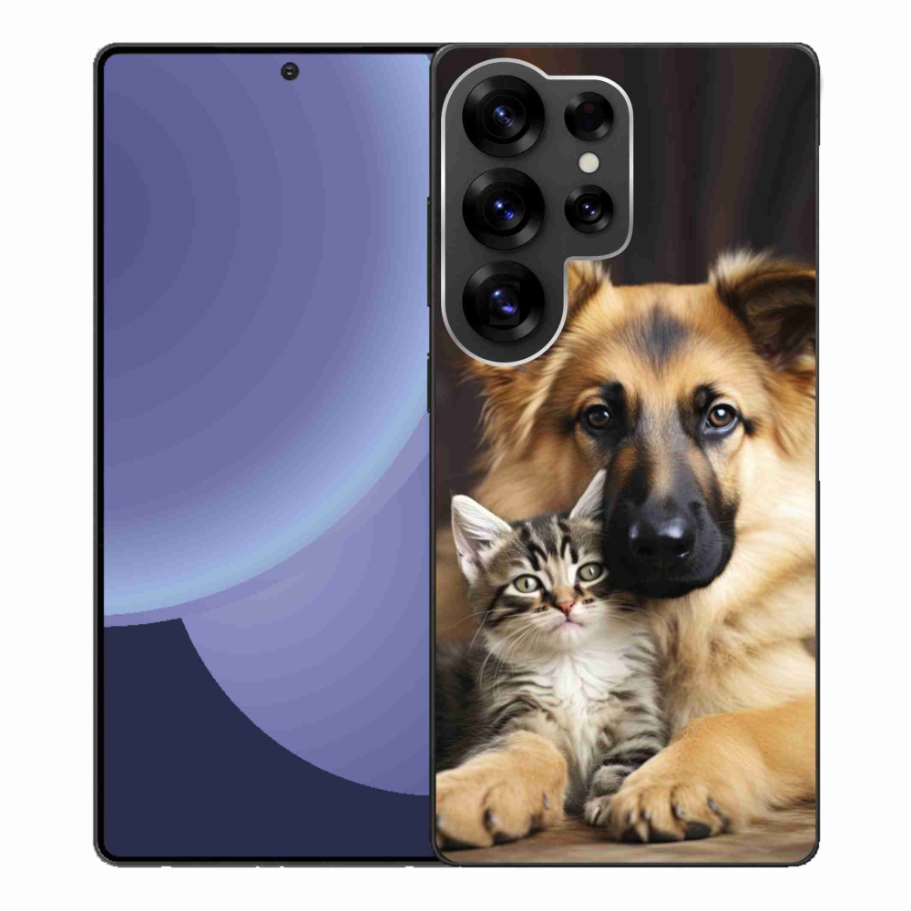 Gelový kryt mmCase na Samsung Galaxy S25 Ultra - zvířecí přátelství