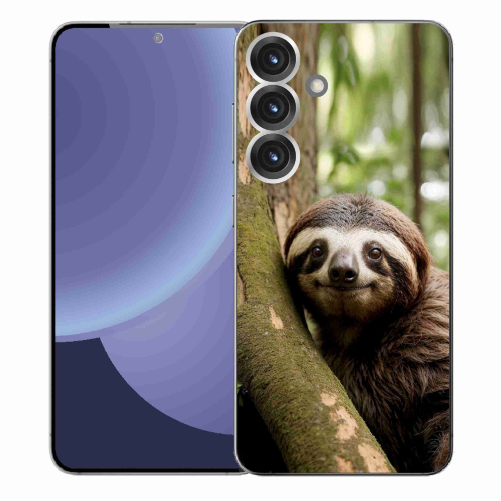 Gelový kryt mmCase na Samsung Galaxy S25+ - usměvavý lenochod