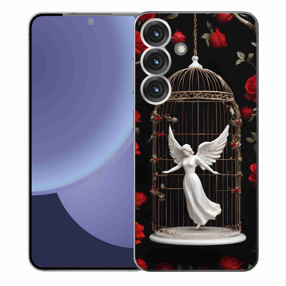 Gelový kryt mmCase na Samsung Galaxy S25+ - uvězněný anděl