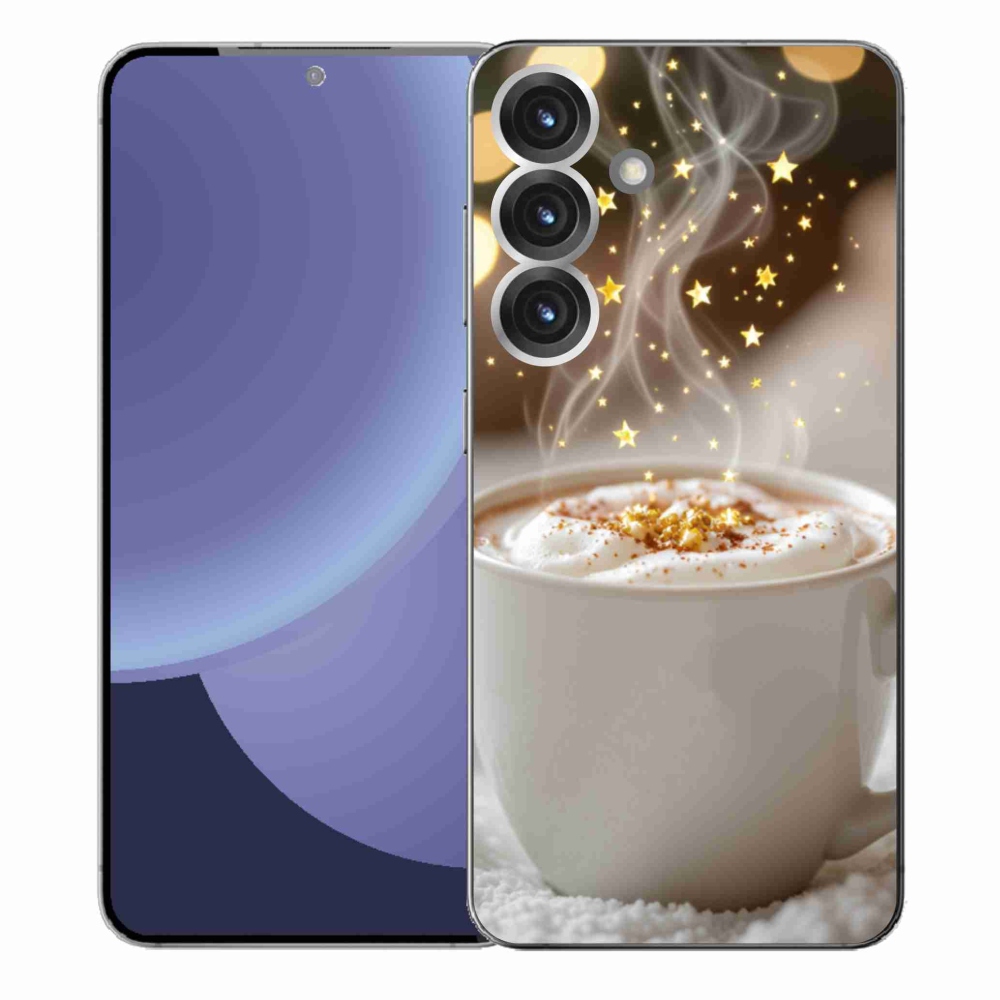 Gelový kryt mmCase na Samsung Galaxy S25+ - vánoční horký nápoj