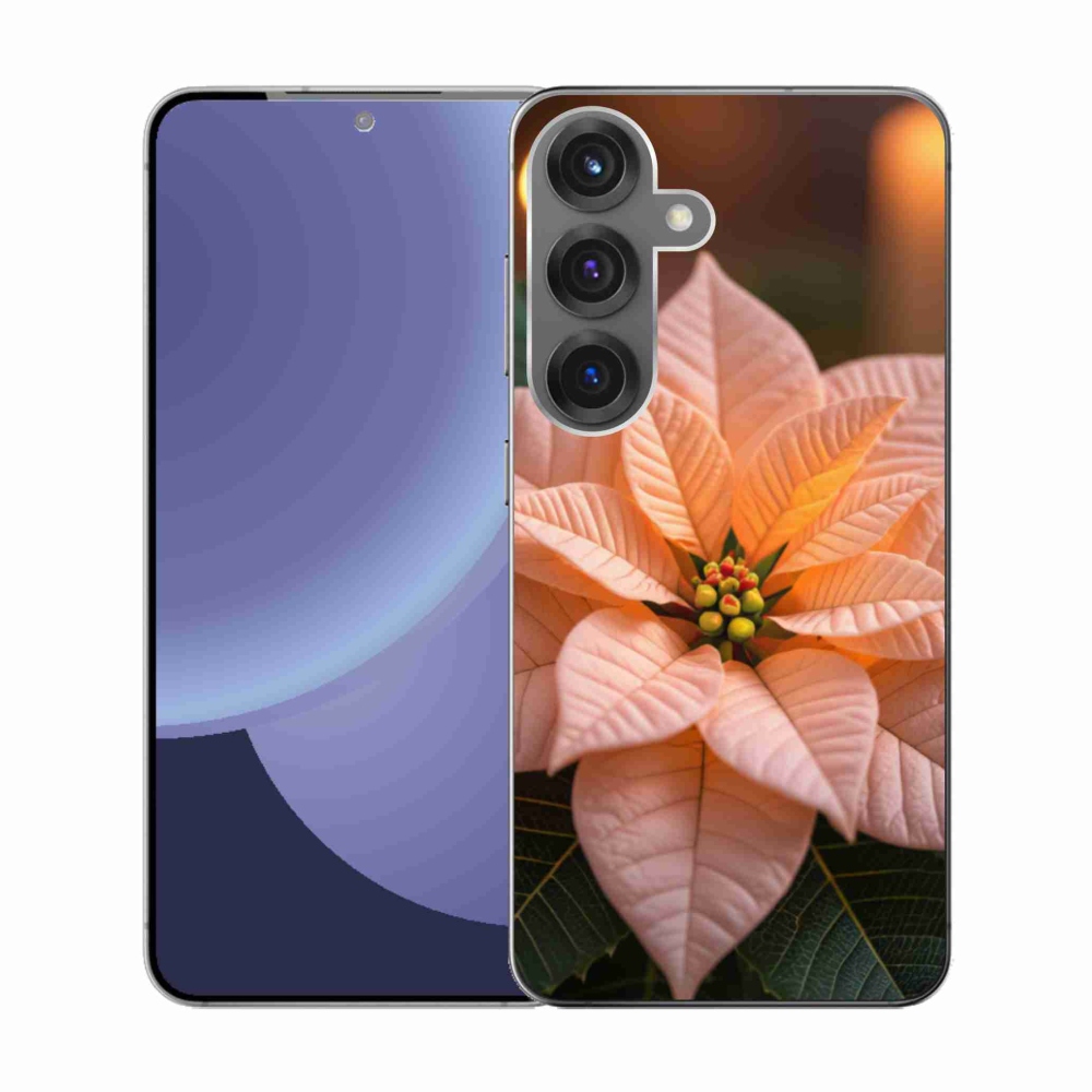 Gelový kryt mmCase na Samsung Galaxy S25 - vánoční hvězda