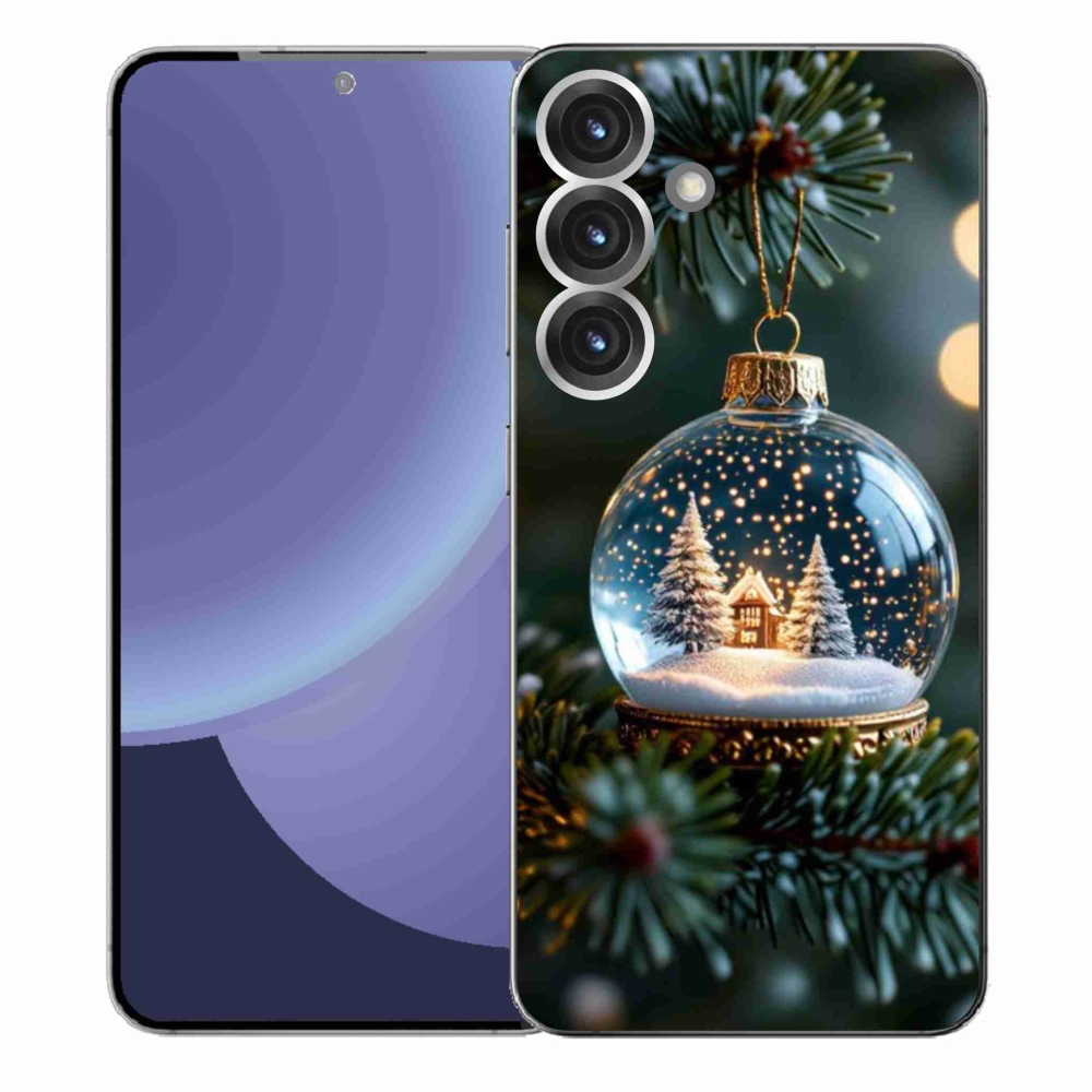 Gelový kryt mmCase na Samsung Galaxy S25+ - vánoční koule 2