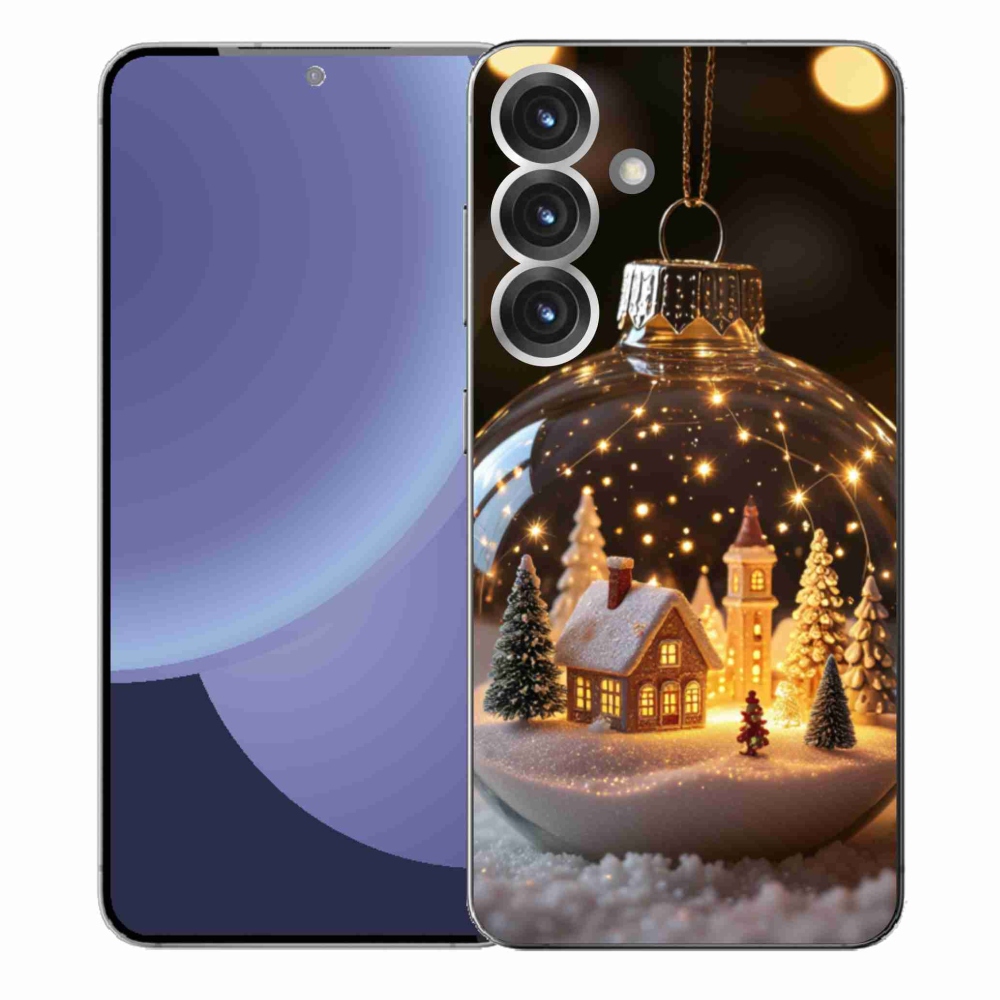 Gelový kryt mmCase na Samsung Galaxy S25+ - vánoční koule 3