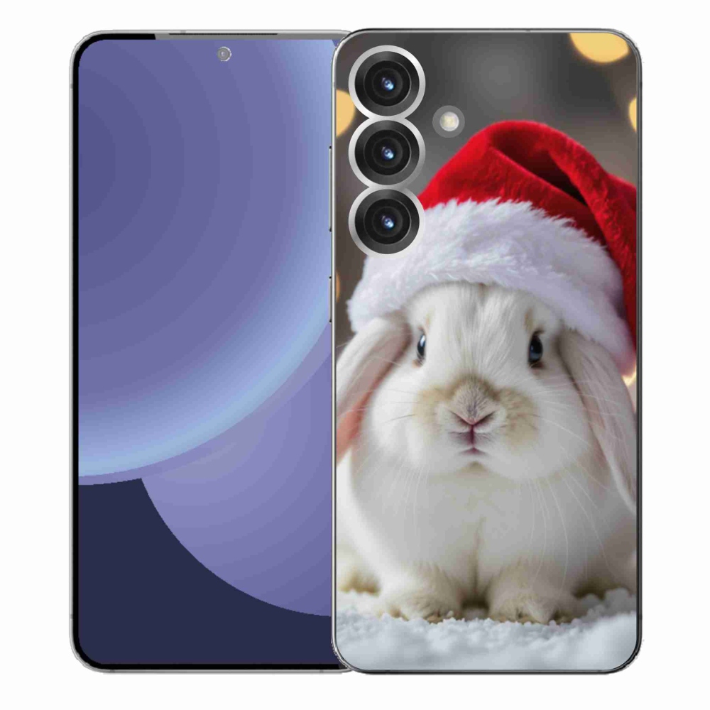 Gelový kryt mmCase na Samsung Galaxy S25+ - vánoční králík