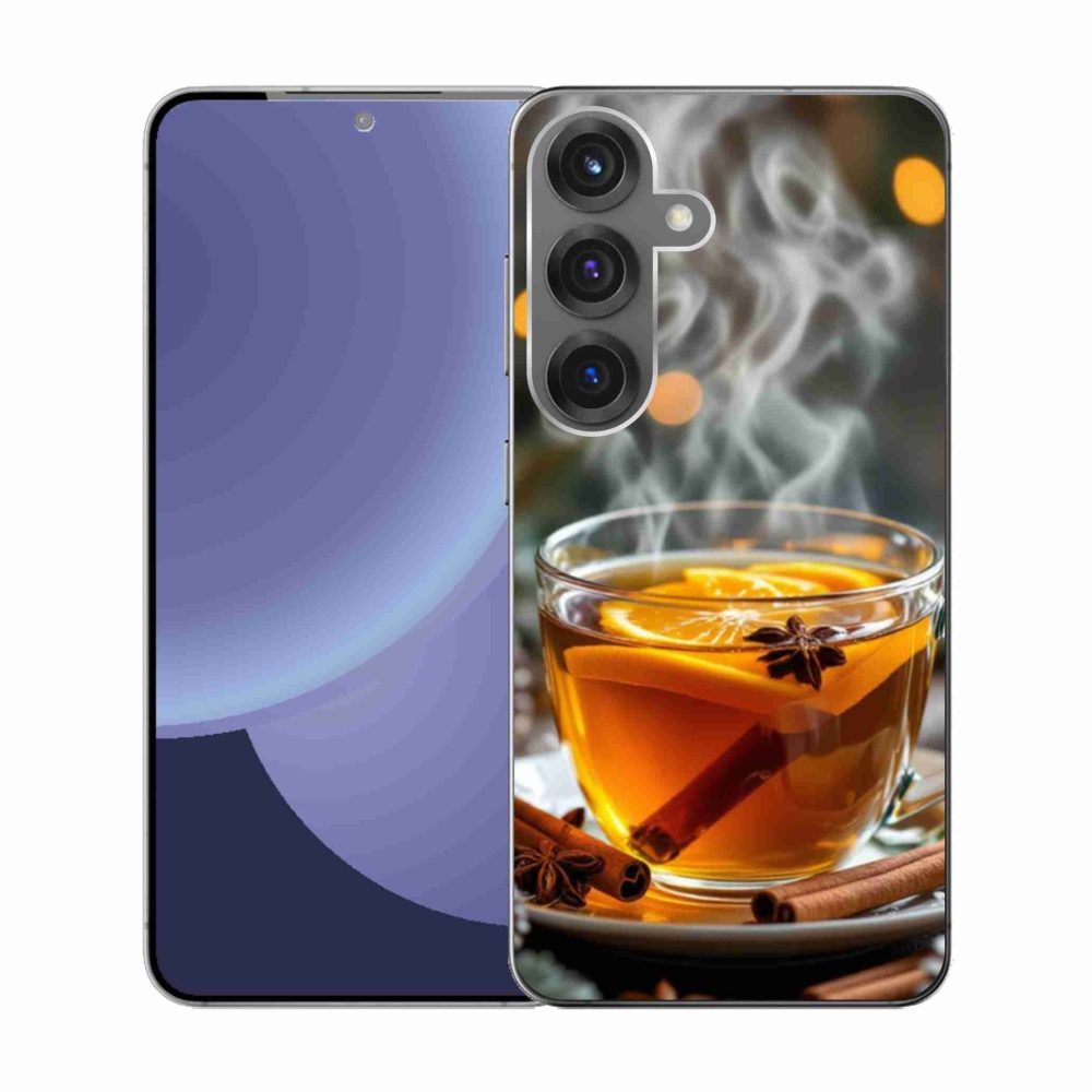 Gelový kryt mmCase na Samsung Galaxy S25 - vánoční punč