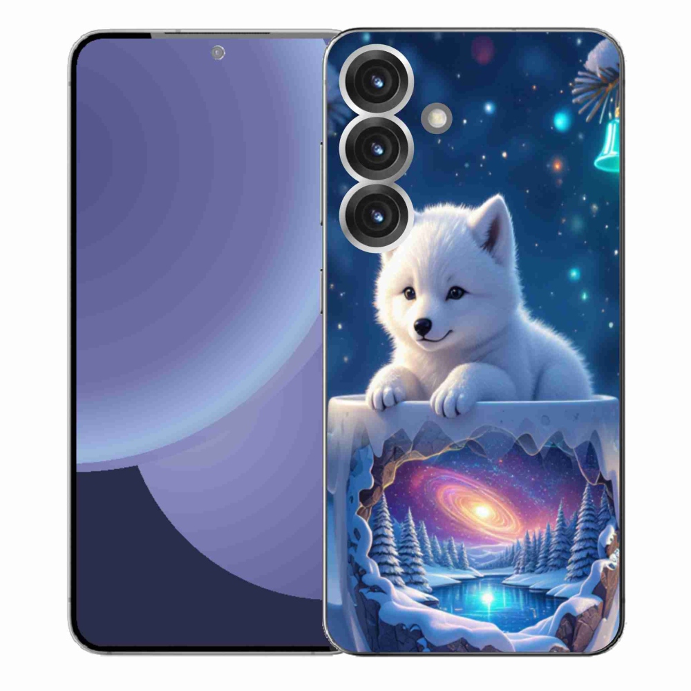 Gelový kryt mmCase na Samsung Galaxy S25+ - vánoční štěně