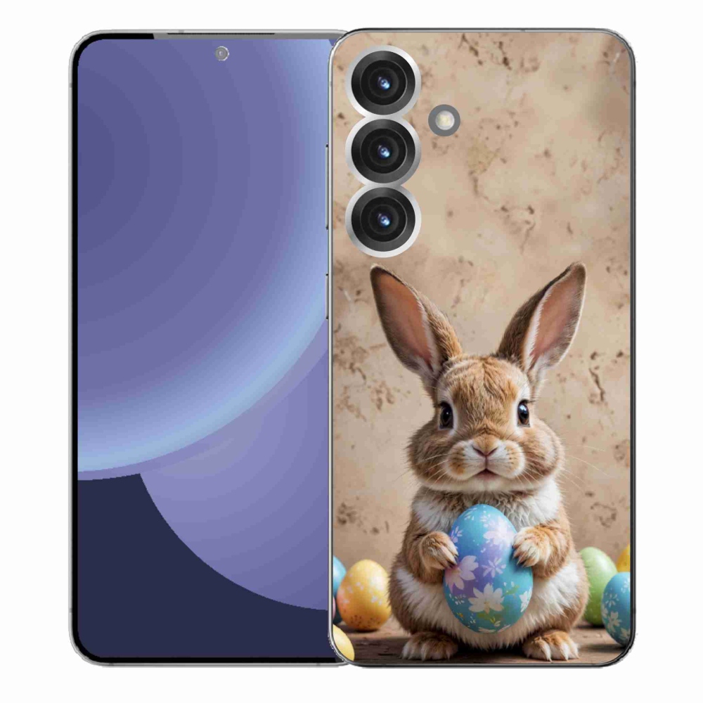 Gelový kryt mmCase na Samsung Galaxy S25+ - velikonoční králíček