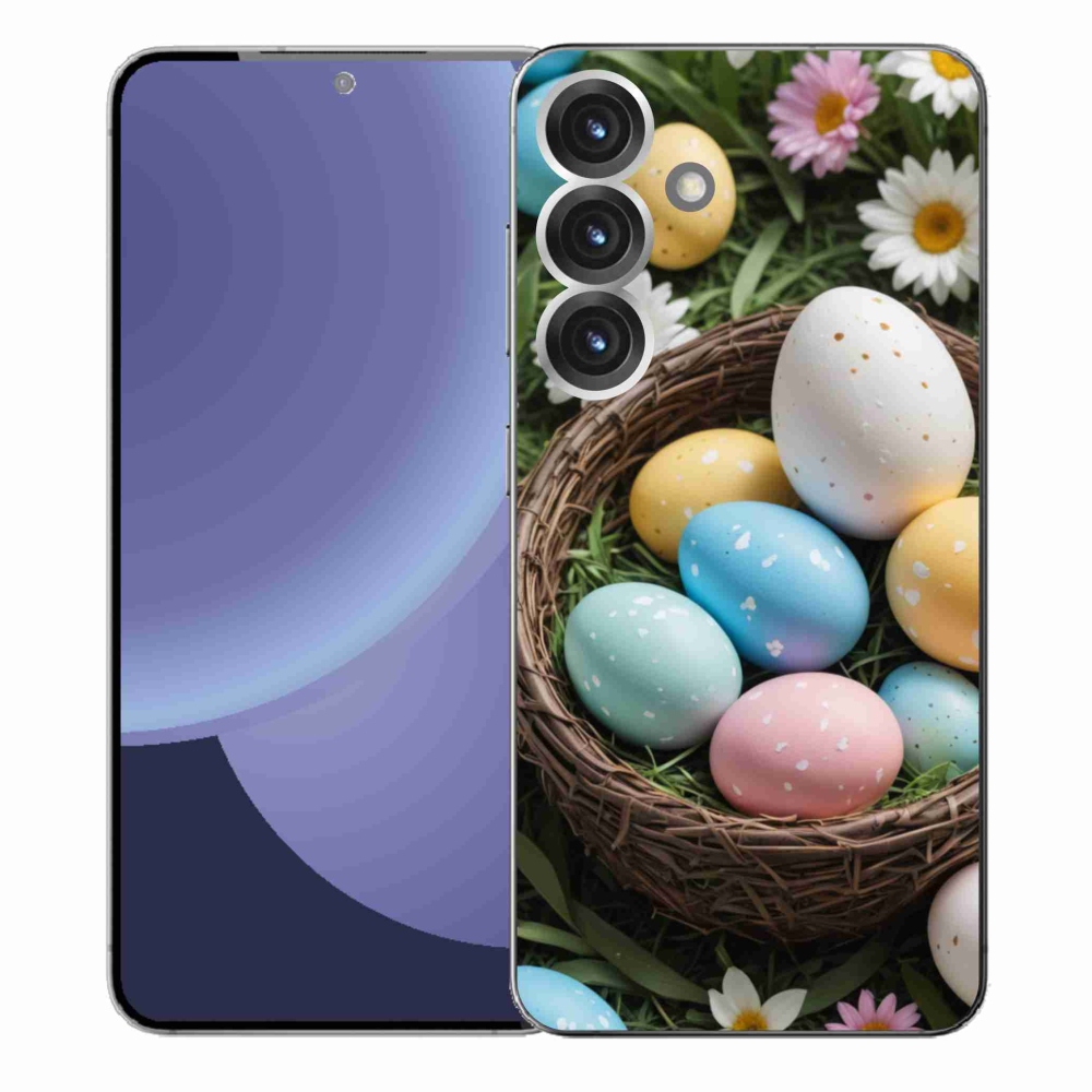 Gelový kryt mmCase na Samsung Galaxy S25+ - velikonoční vajíčka 2
