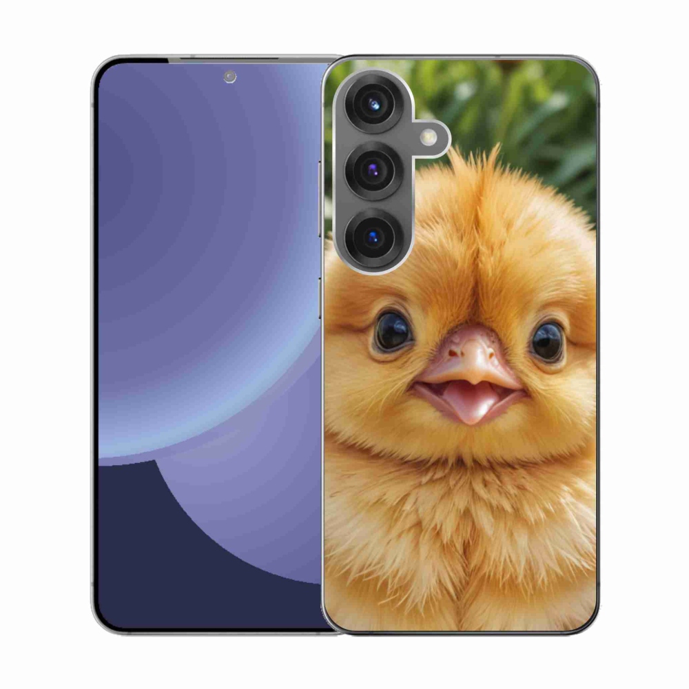 Gelový kryt mmCase na Samsung Galaxy S25 - veselé kuřátko