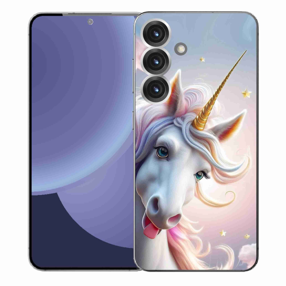 Gelový kryt mmCase na Samsung Galaxy S25+ - veselý jednorožec