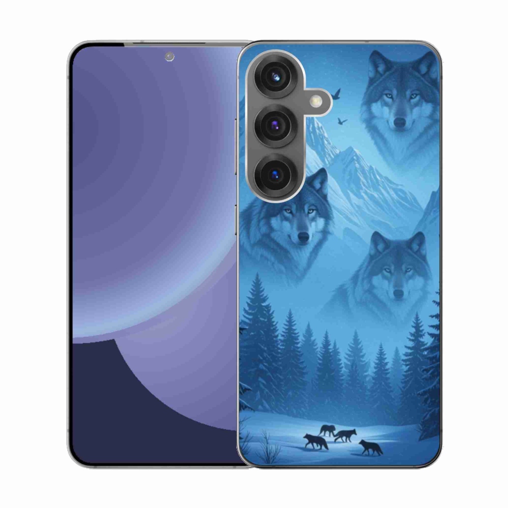 Gelový kryt mmCase na Samsung Galaxy S25 - vlčí smečka