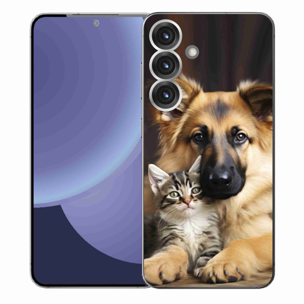 Gelový kryt mmCase na Samsung Galaxy S25+ - zvířecí přátelství