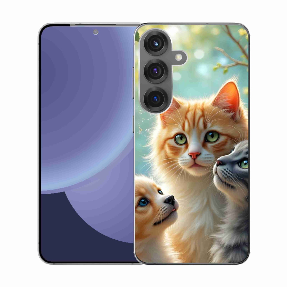 Gelový kryt mmCase na Samsung Galaxy S25 - zvířecí přátelství 2