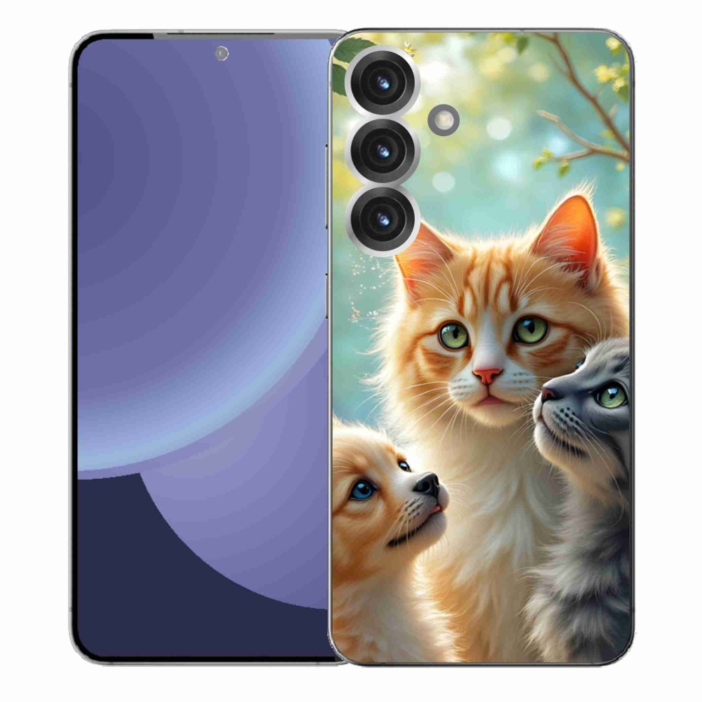 Gelový kryt mmCase na Samsung Galaxy S25+ - zvířecí přátelství 2