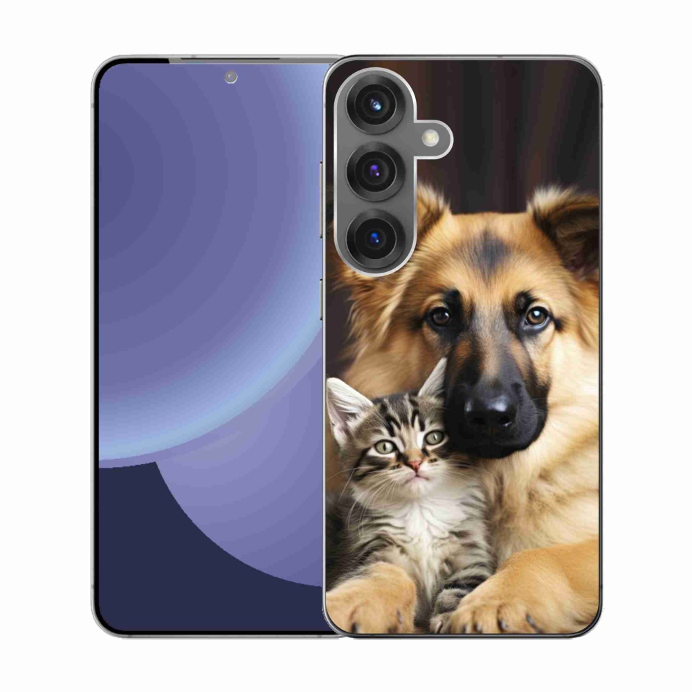 Gelový kryt mmCase na Samsung Galaxy S25 - zvířecí přátelství