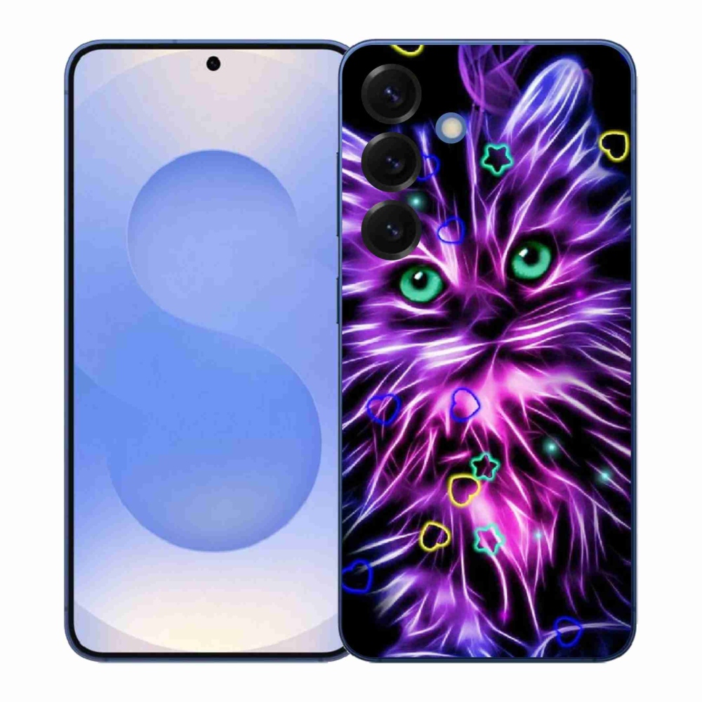 Gelový kryt mmCase na Samsung Galaxy S26+ - abstraktní kočka