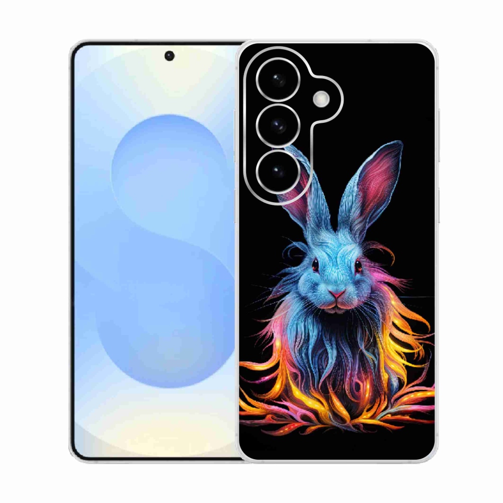 Gelový kryt mmCase na Samsung Galaxy S26  - abstraktní zajíc
