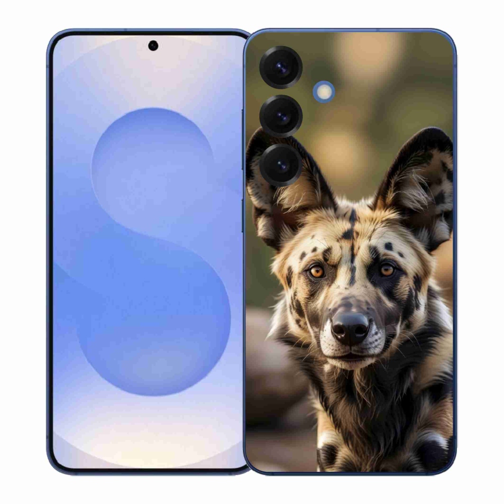 Gelový kryt mmCase na Samsung Galaxy S26+ - africký divoký pes