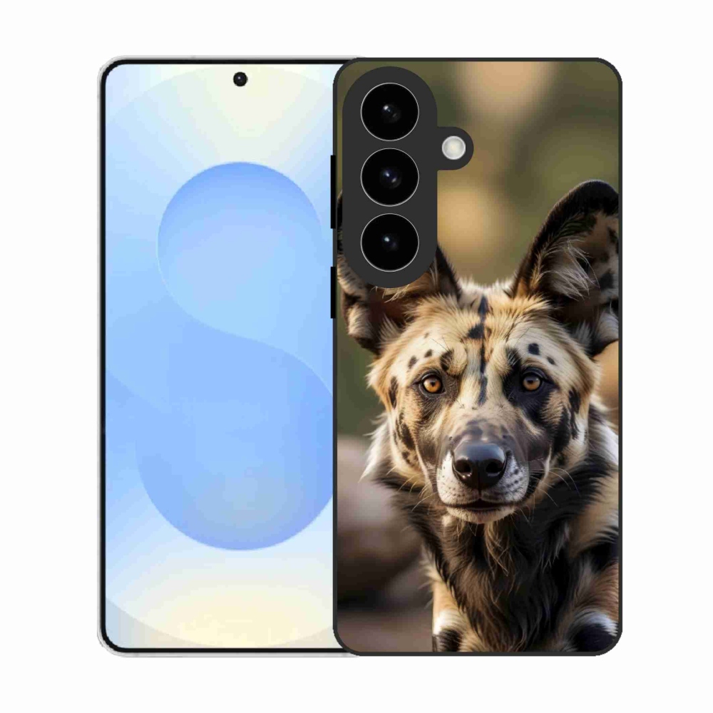 Gelový kryt mmCase na Samsung Galaxy S26 - africký divoký pes