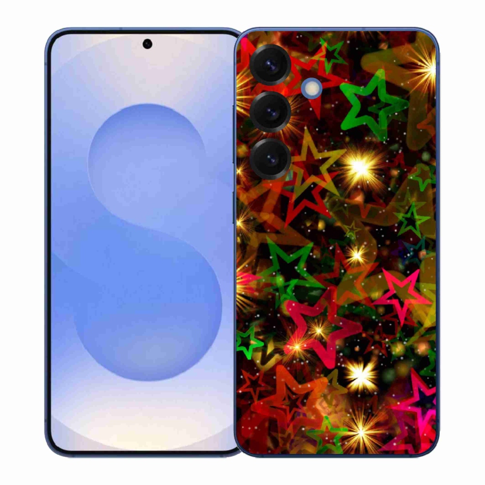 Gelový kryt mmCase na Samsung Galaxy S26+ - barevné hvězdičky