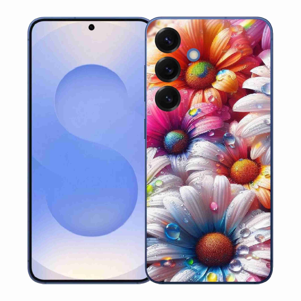 Gelový kryt mmCase na Samsung Galaxy S26+ - barevné kopretiny