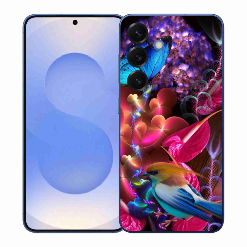 Gelový kryt mmCase na Samsung Galaxy S26+ - barevné květiny