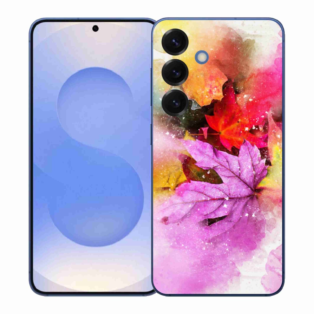 Gelový kryt mmCase na Samsung Galaxy S26+ - barevné listy