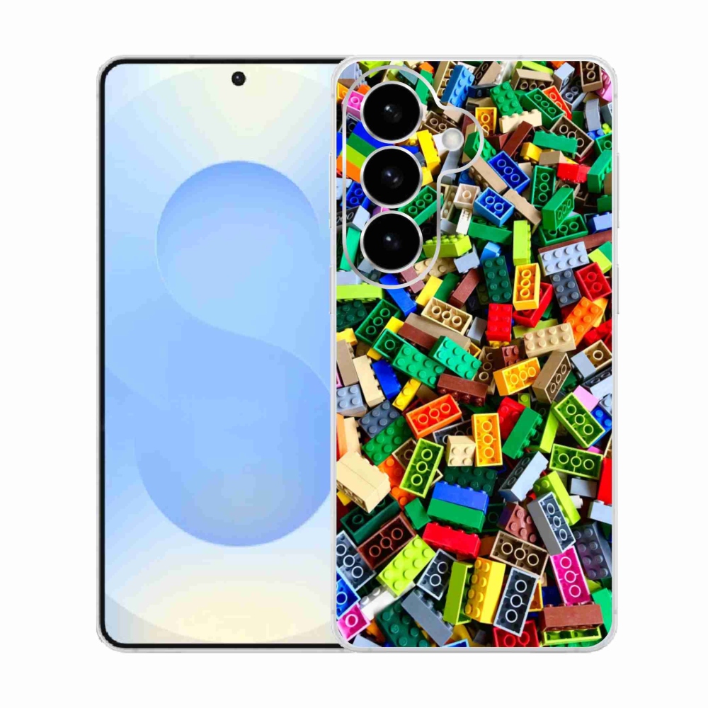 Gelový kryt mmCase na Samsung Galaxy S26  - barevné stavební kostky