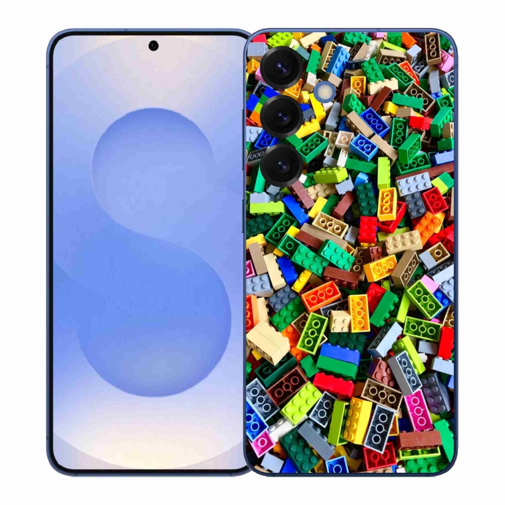 Gelový kryt mmCase na Samsung Galaxy S26+ - barevné stavební kostky