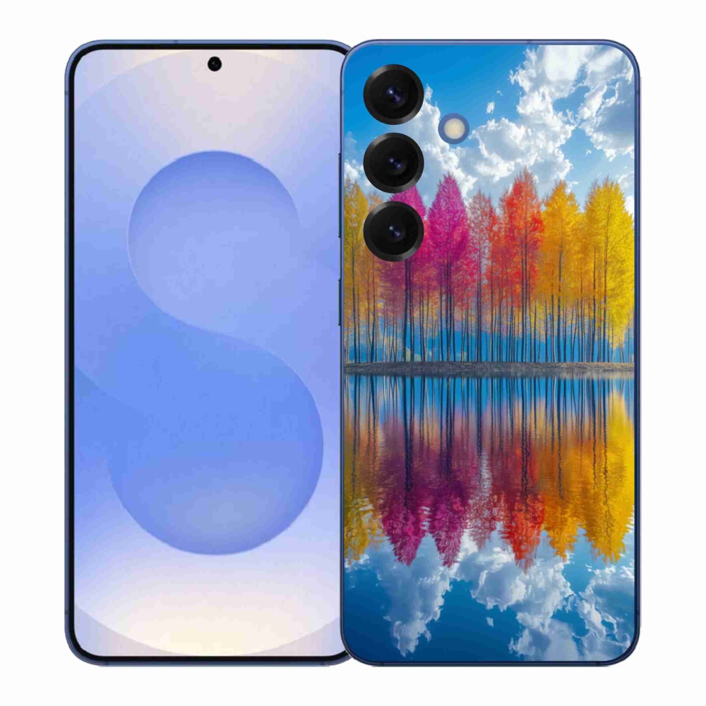 Gelový kryt mmCase na Samsung Galaxy S26+ - barevné stromy