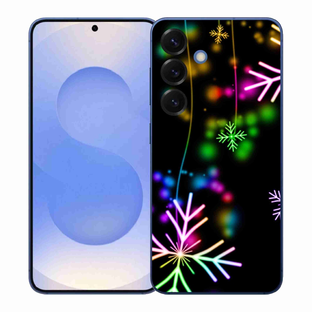 Gelový kryt mmCase na Samsung Galaxy S26+ - barevné vločky