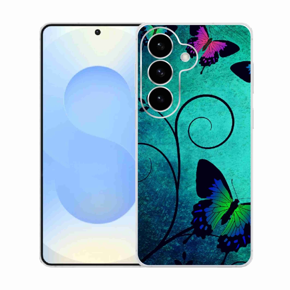 Gelový kryt mmCase na Samsung Galaxy S26  - barevní motýli