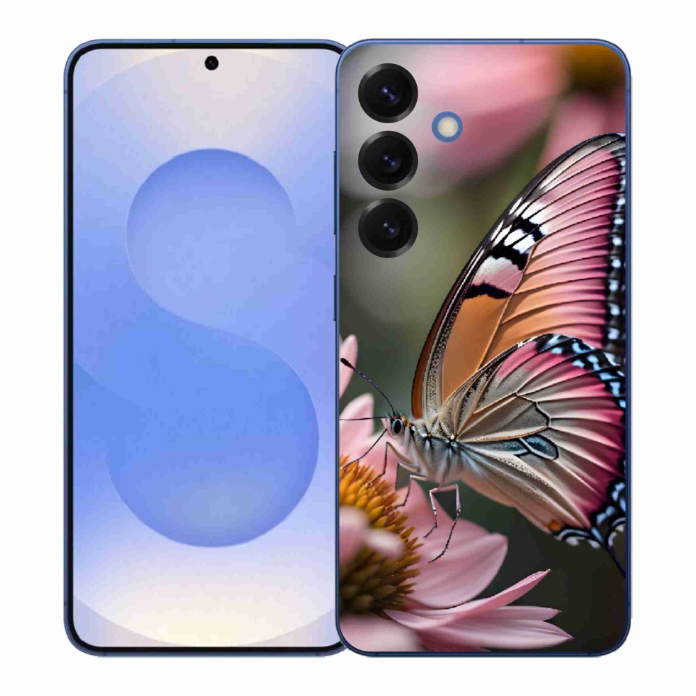 Gelový kryt mmCase na Samsung Galaxy S26+ - barevný motýl