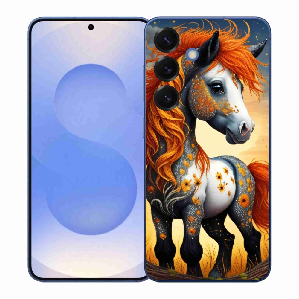 Gelový kryt mmCase na Samsung Galaxy S26+ - barevný poník