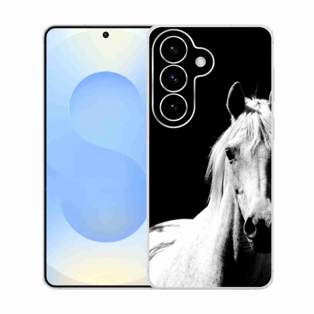 Gelový kryt mmCase na Samsung Galaxy S26  - bílý kůň 5