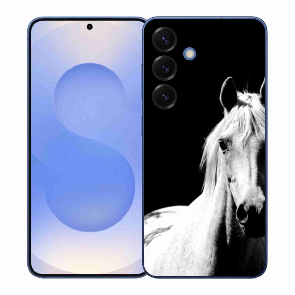 Gelový kryt mmCase na Samsung Galaxy S26+ - bílý kůň 5